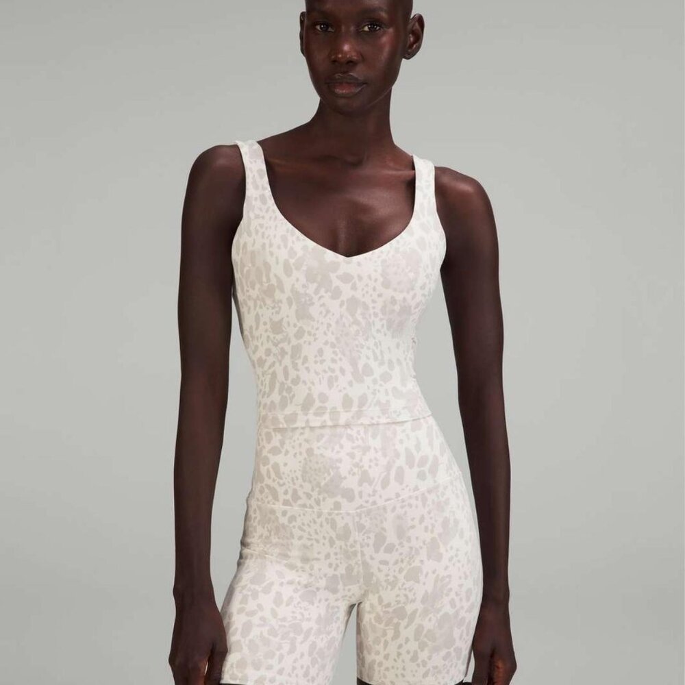 Lululemon Align Tank Top, Size 6, Color: Cheetah Camo Antique White Multi